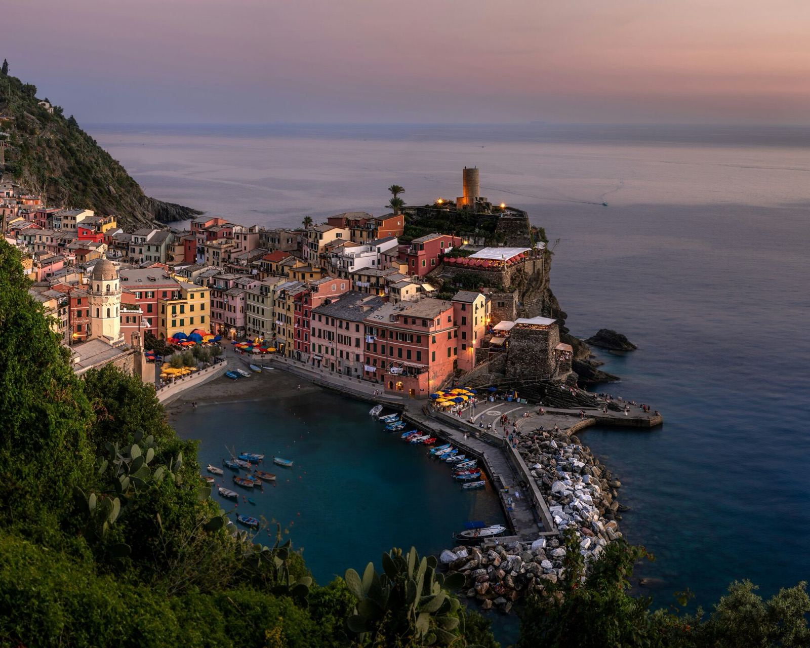 Crystal-clear waters of the Cinque Terre