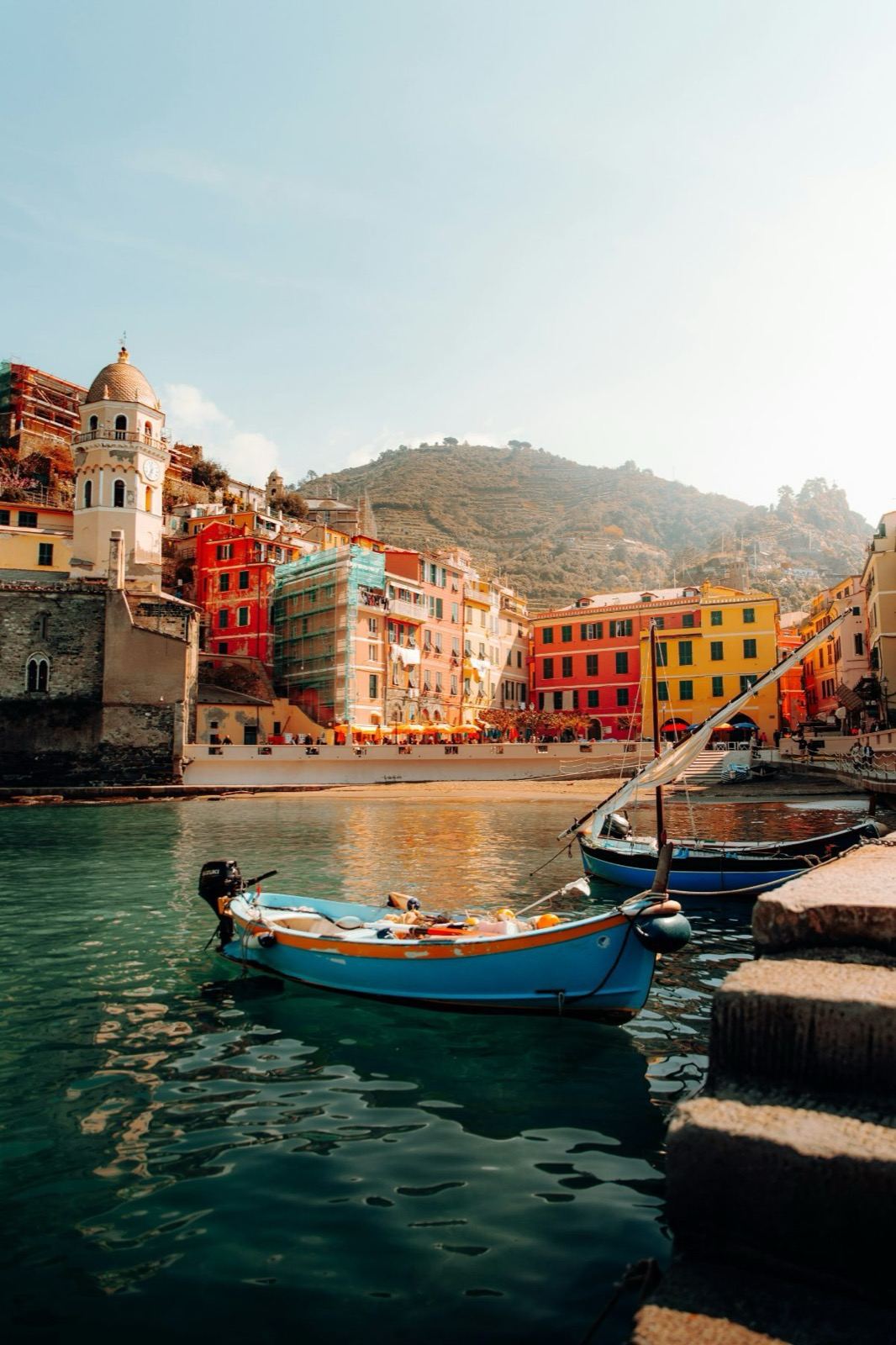 Der natürliche Hafen von Vernazza